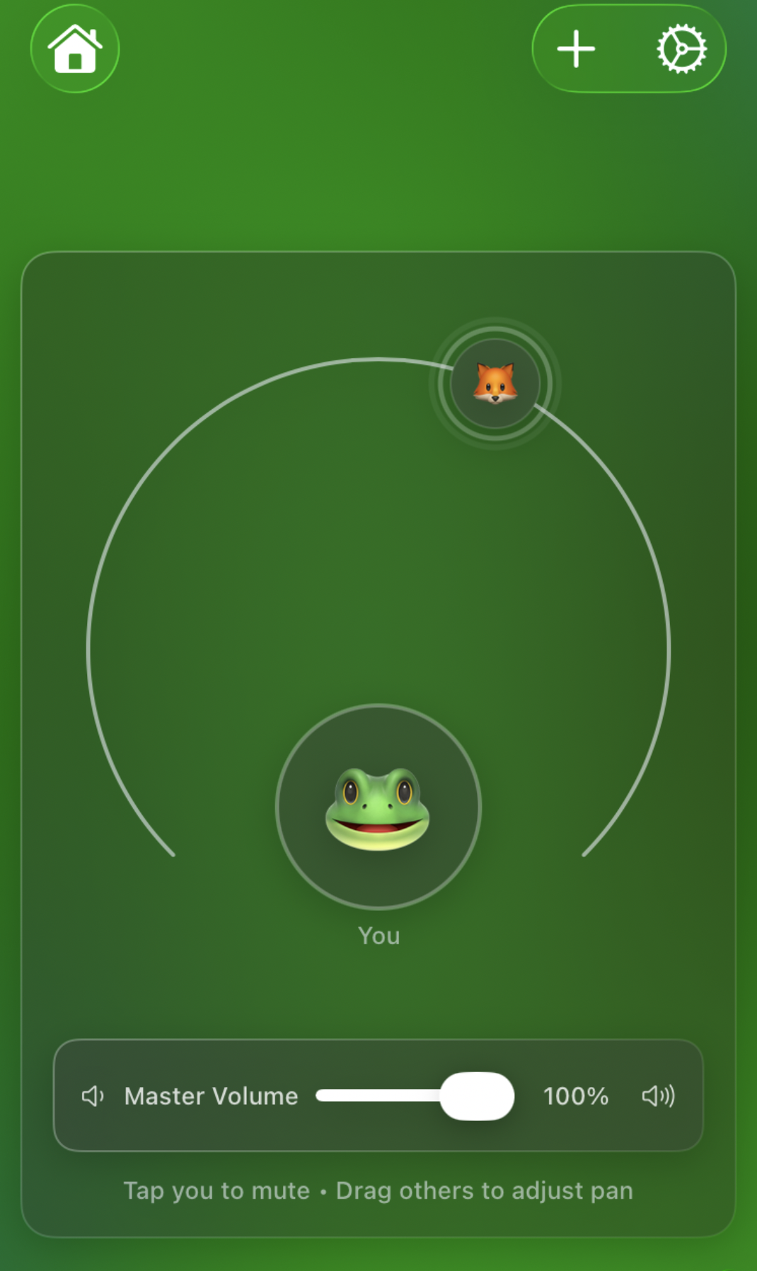 Bubble app screenshot showing active conversation